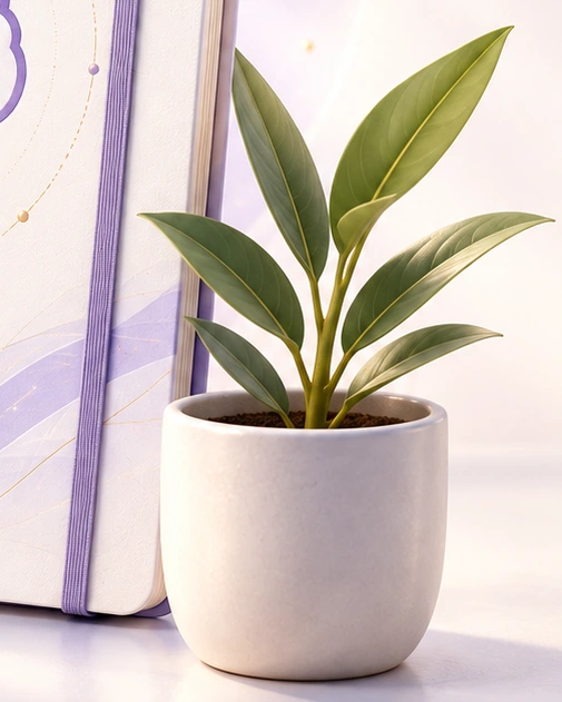 Planta que simboliza crecimiento familiar